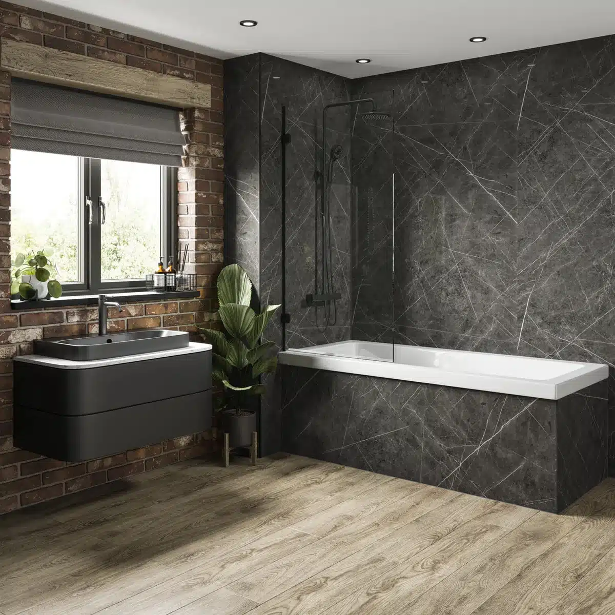 Black Sensation bathroom panelling