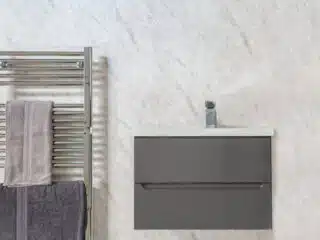 Graphite bathroom wall panels