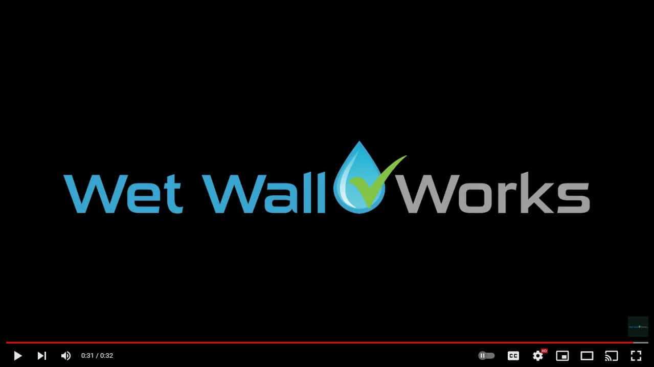 wet wall works installation video